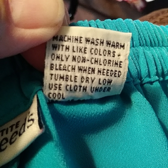 Appleseed's Petite Stretch Waistband Pants 8P Green - Picture 10 of 13